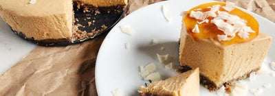 Celebrate The Holidays With This Festive Raw Vegan Persimmon Lemon Cheesecake