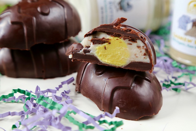 Elevated Cadbury Eggs for Easter (Raw, Vegan, Paleo)