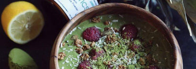 Probiotic Matcha Green Smoothie Bowl with Sunbiotics (Recipe!)