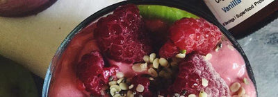 Tickled Pink Probiotic-Enhanced Raspberry Froyo (Vegan!) by Michael Petrushansky