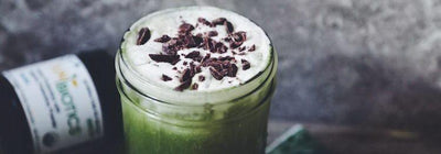 Green Miracle Moringa Iced Tea Latte with Probiotics (Recipe!)