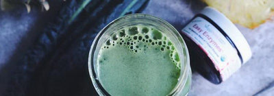 Pineapple Greens Enzyme Blast Juice + The Benefits of Enzymes