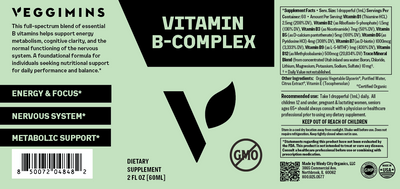 Veggimins Vitamin B Complex 2oz