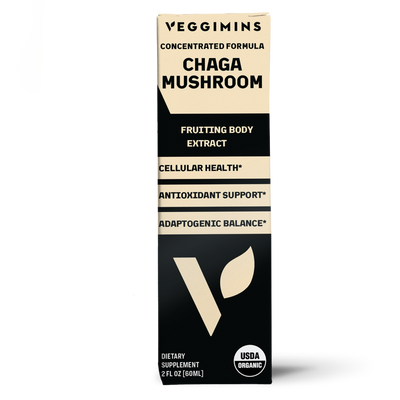 Veggimins Vitamin Organic Chaga Mushroom Tincture - 2oz