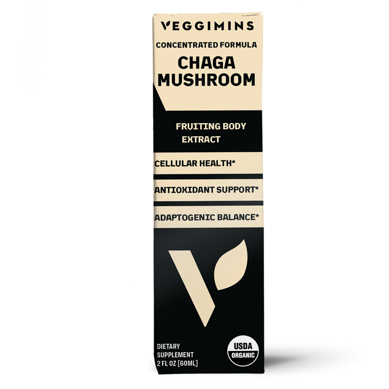 Veggimins Vitamin Organic Chaga Mushroom Tincture - 2oz