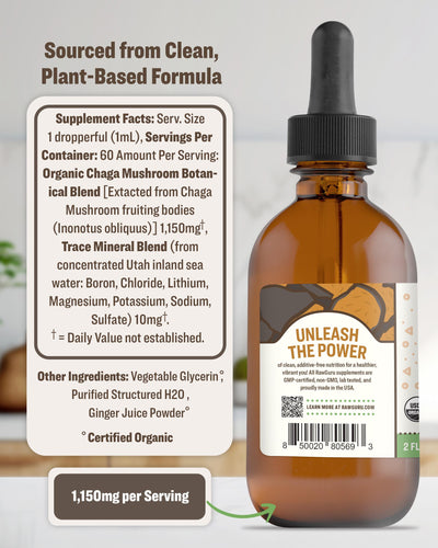 organic chaga mushroom extract tincture