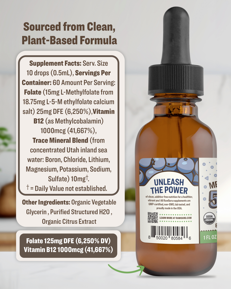 vegan methylfolate b12 5-mthf