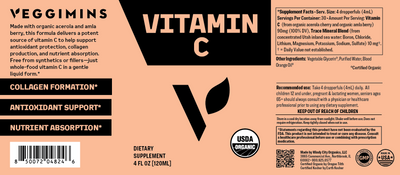 Veggimins Organic Vitamin C 4 oz
