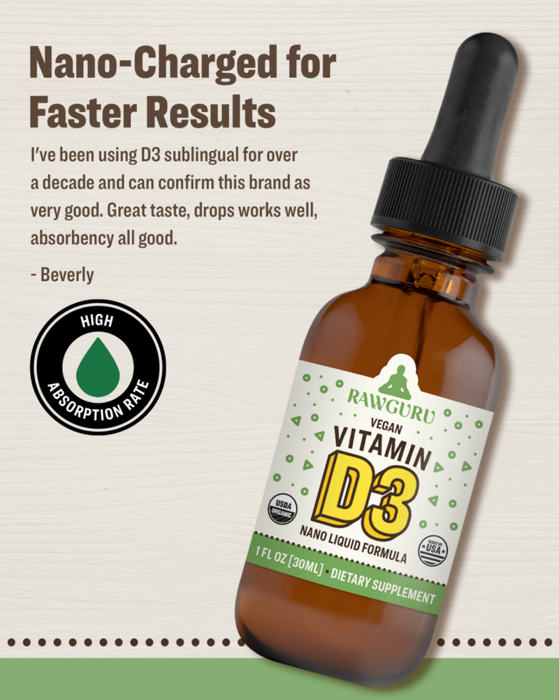 organic vegan nano vitamin d3 tincture