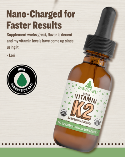 organic vegan nano vitamin k2 tincture