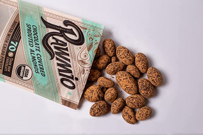 Delicious Products Chocolate Covered Sprouted Almonds open box