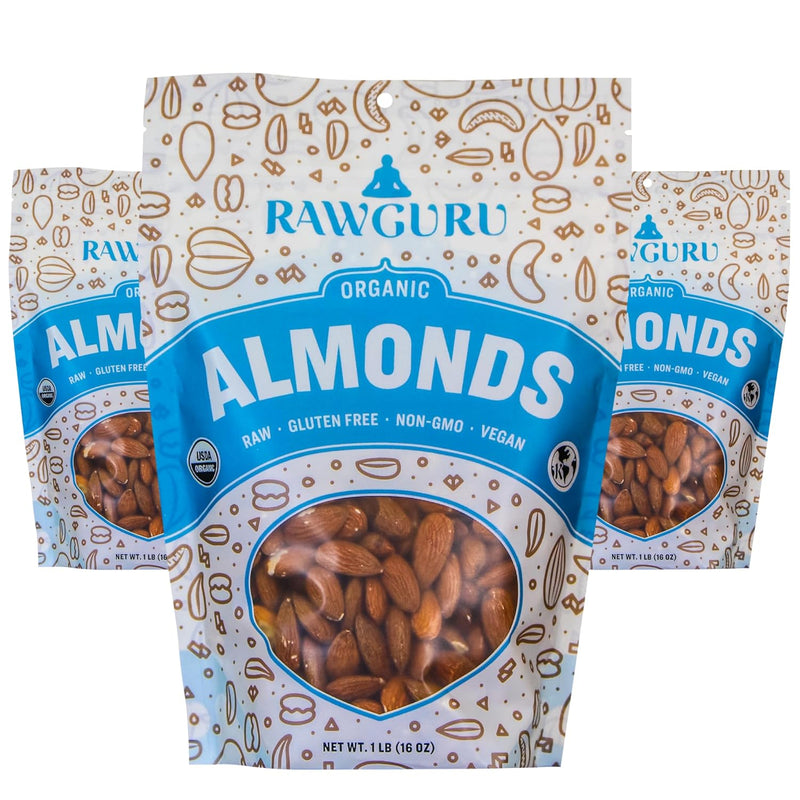 Raw Organic Almonds | 16 oz