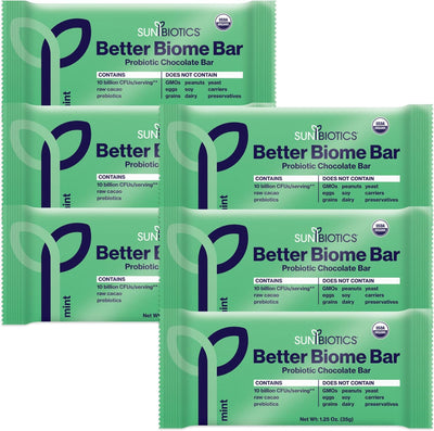Better Biome Bar - Probiotic Chocolate Bar - Mint