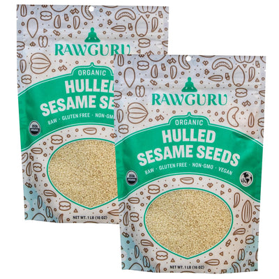 Raw Organic Hulled Sesame Seeds - 16 oz