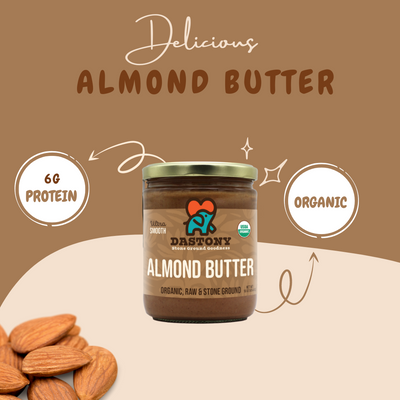 Organic Raw Almond Butter -16 oz