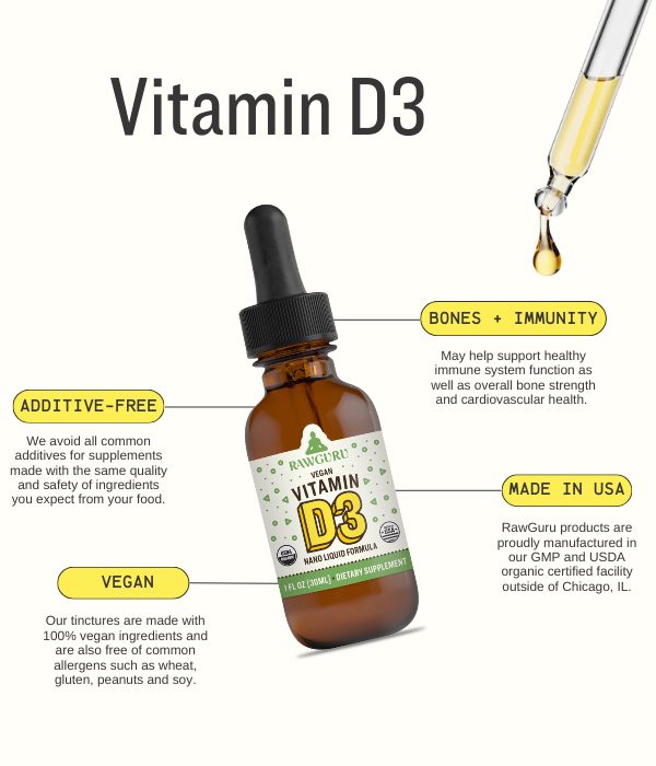 Organic Nano Vitamin D3 Tincture