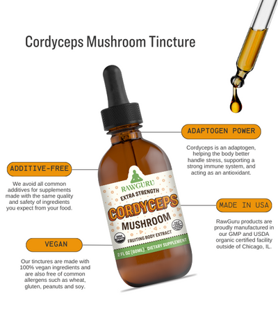 Organic Cordyceps Mushroom Tincture