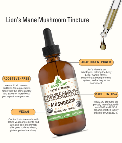 Organic Lion's Mane Mushroom Tincture - 120ML