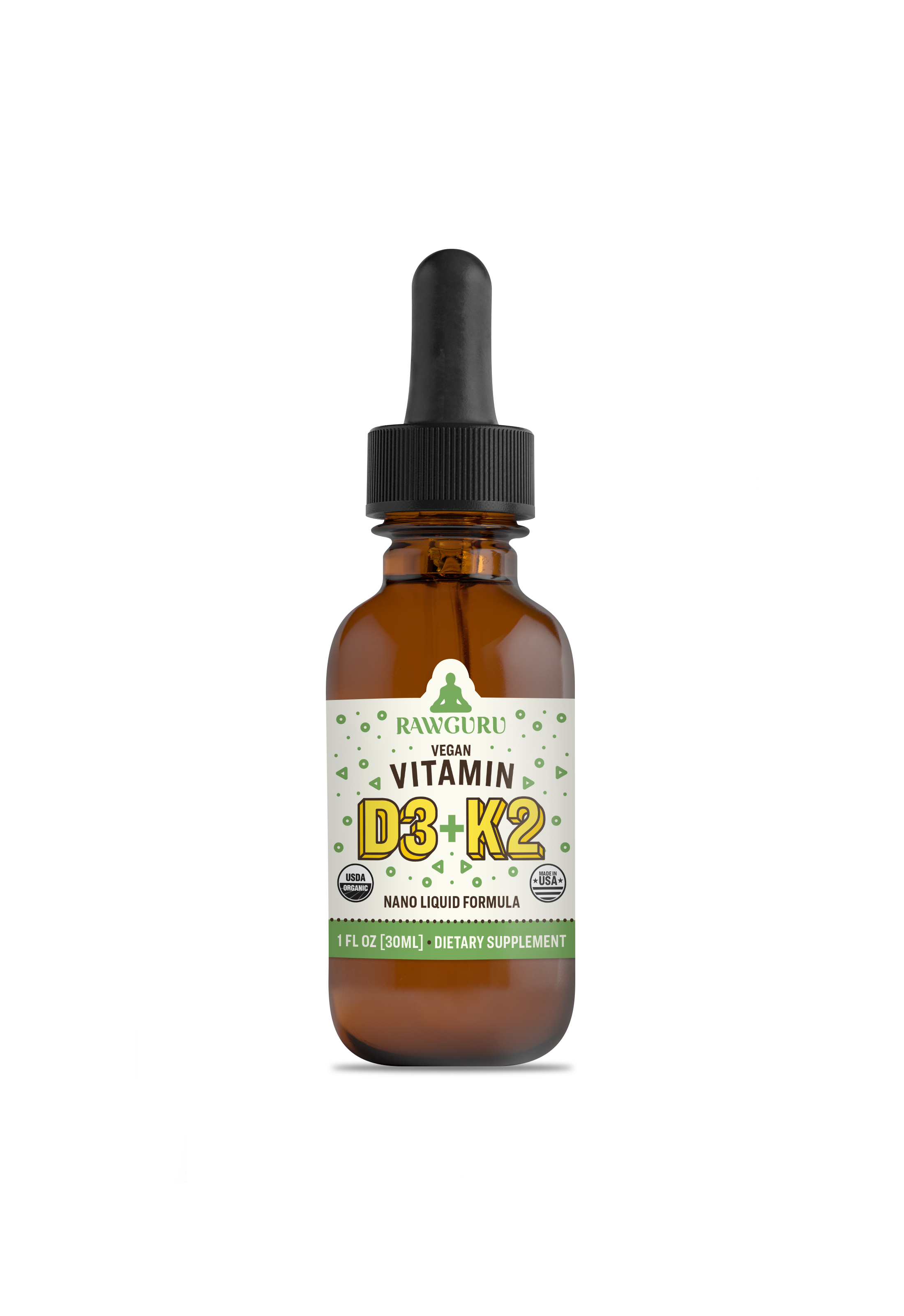 Organic Nano Vitamin D3 + K2 Tincture