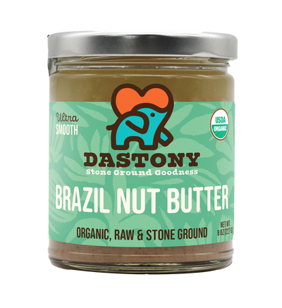 organic Brazil nut butter smooth stone ground dastony