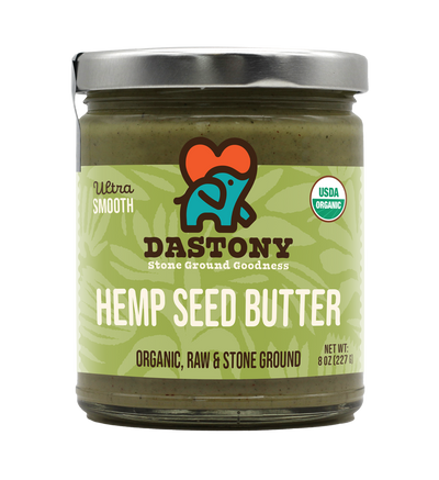 dastony organic raw stone ground hemp seed butter