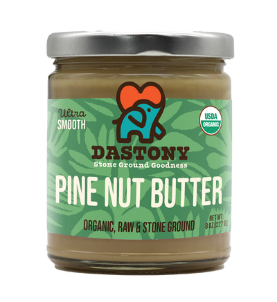 dastony organic raw stone ground pine nut butter smooth