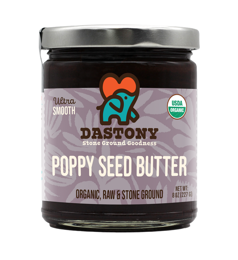 dastony organic raw stone ground poppy seed butter