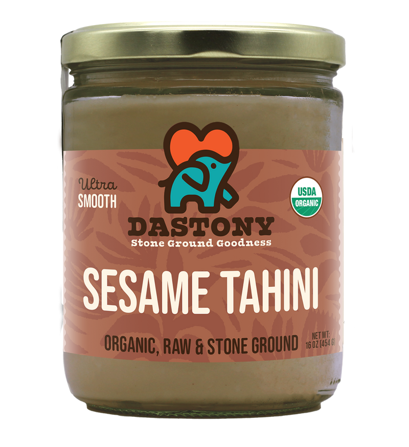 dastony organic raw stone ground sesame tahini smooth