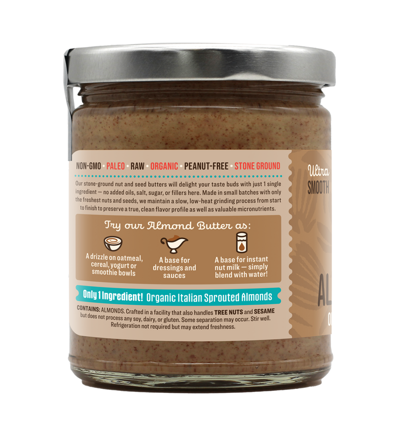 recipe dastony organic raw stone ground sprouted almond butter