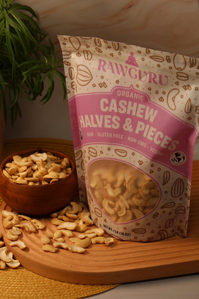 Raw Organic Cashew Halves