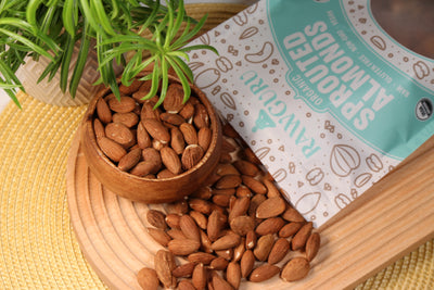 Organic Sprouted Almonds open box