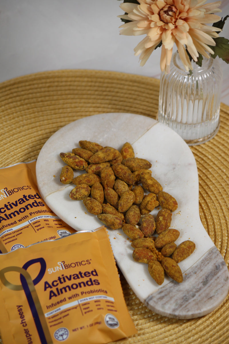 Activated Almonds with probiotics in super cheesy