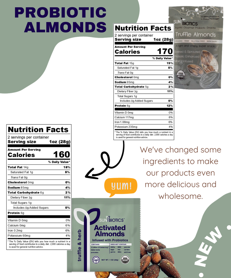 Activated Almonds - Infused with Probiotics - Truffle & Herb