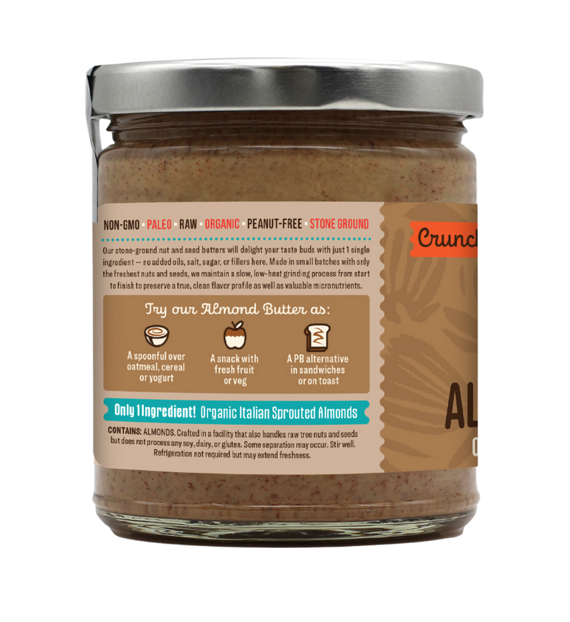 Organic Crunchy Sprouted Almond Butter