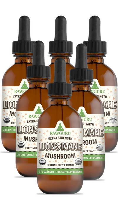 Organics Lion's Mane Mushroom Tincture - 60 ML (6 Month Supply)