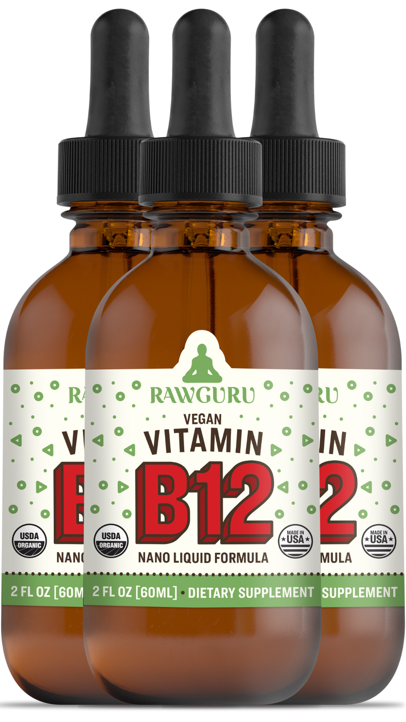 Organic Vegan Vitamin B12 Tincture (3 month supply)