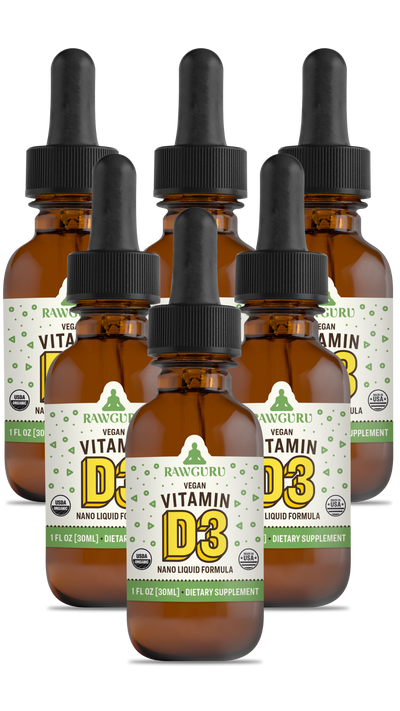 Organic Nano Vitamin D3 Tincture (6 Month Supply) 6 SKU