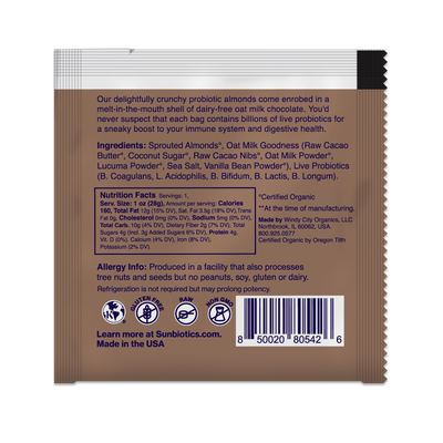 Back of the package with Ingredients and Nutrition Facts.