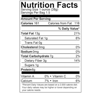 Nutrition Facts Probiotics Snacks Original Almonds