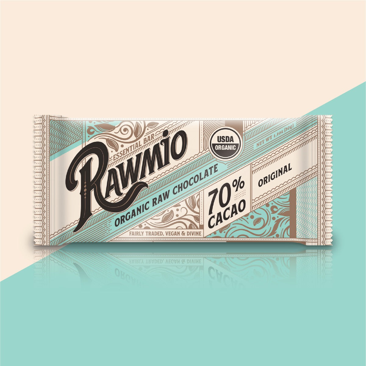Essentials Bar Chocolate- Organic, Raw, Gluten-Free, 70% Cacao